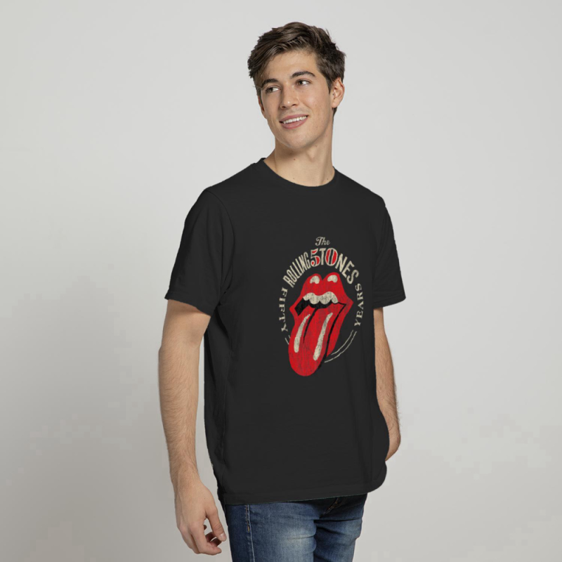 mens the rolling stones 50th anniversary logo premium t shirt 1 Mens The Rolling Stones 50th Anniversary Logo Premium T-Shirt IDF141526 Idea Fanatic