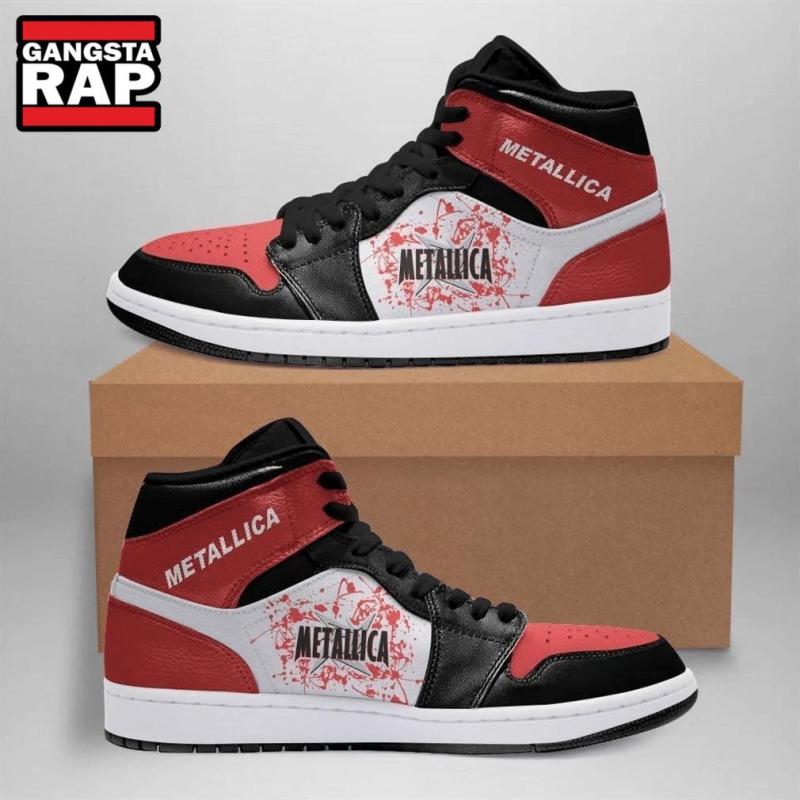 metallica band music fans air jordan 1 hightop shoes3874 Metallica Band Music Fans Air Jordan 1 Hightop Shoes IFDDAJ10061 Idea Fanatic