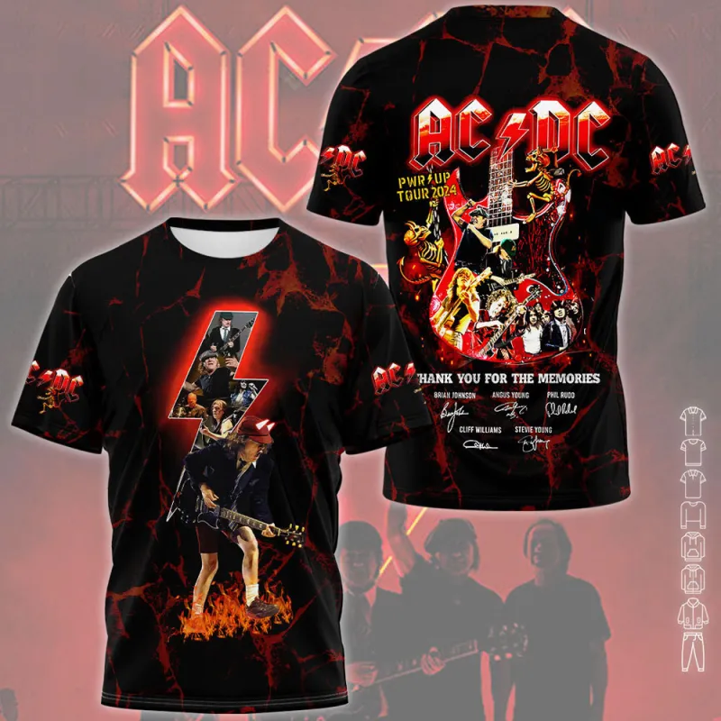 mk 5 2 AC/DC Shirt PWR UP TOUR 2024 AD200224M2VKH Idea Fanatic