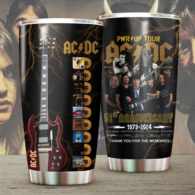 mk 6 3 AC/DC PWR UP TOUR Tumbler ACDC110324VKH1 Idea Fanatic