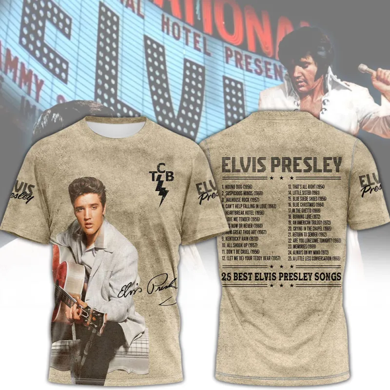 mk ts 3 Elvis Presley The Best Song Hoodie Tshirt EP290124LNQ10VKH Idea Fanatic