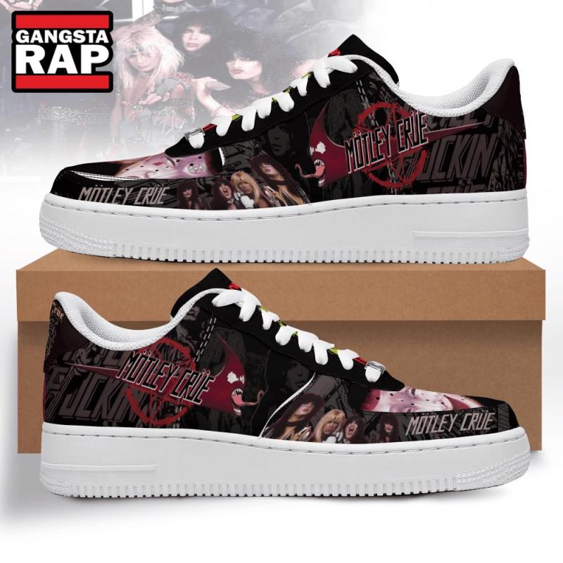 motley crue band music fans air force 1 sneaker shoes2758 Motley Crue Band Music Fans Air Force 1 Sneakers IFDDAF10030 Idea Fanatic