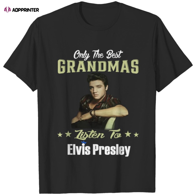 only best grandmas listen to elvis presley t shirt 2 Only Best Grandmas Listen To Elvis Presley T Shirt IDF142325 Idea Fanatic