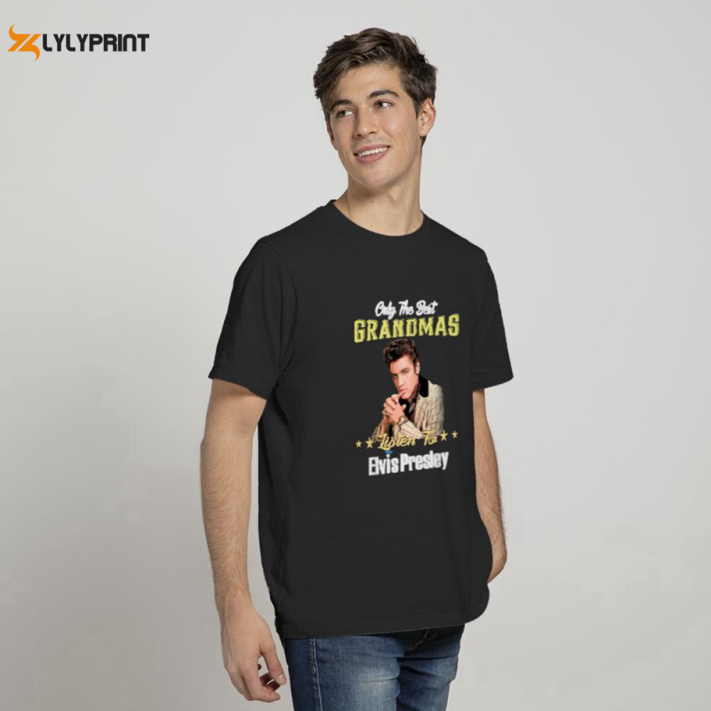 only the best grandmas listen to elvis presley 2023 t shirt for men and women Only The Best Grandmas Listen To Elvis Presley T-Shirt IDF86879 Idea Fanatic