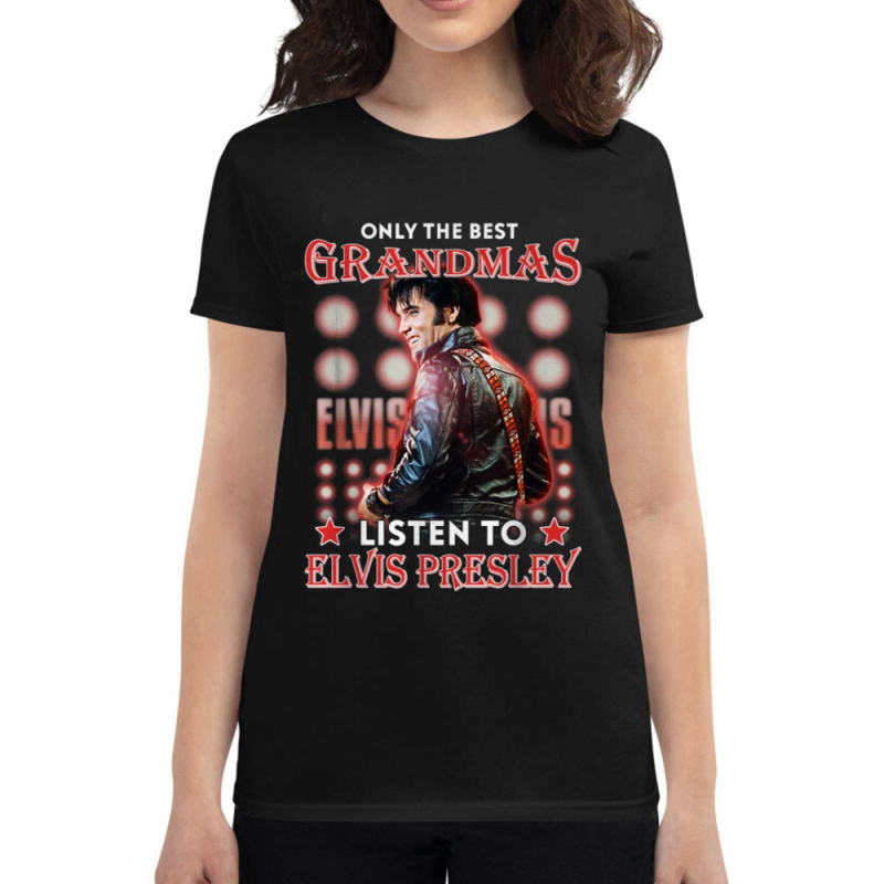 only the best grandmas listen to elvis presley t shirt 2 Only The Best Grandmas Listen To Elvis Presley T-shirt IDF136468 Idea Fanatic