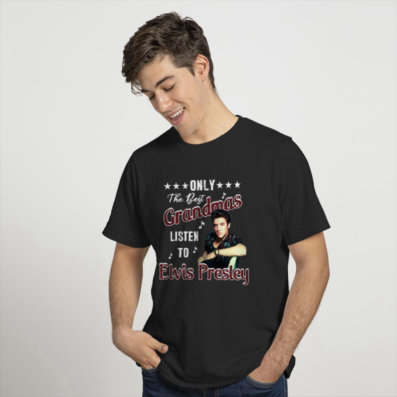 only the best grandmas listen to elvis presley t shirt for men and women 9 Only The Best Grandmas Listen To Elvis Presley T-Shirt IDF87021 Idea Fanatic