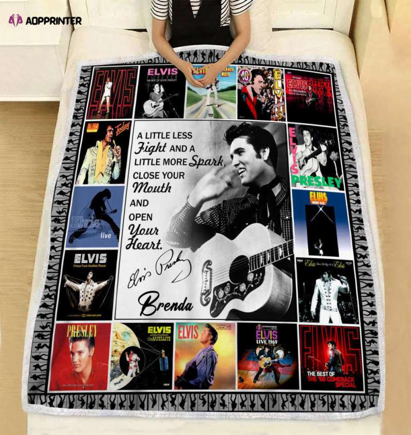 personalized elvis presley fleece blanket king of rock and roll fan blanket elvis presley blanket Personalized Elvis presley Fleece Blanket King Of Rock and Roll Blanket IDF95668 Idea Fanatic