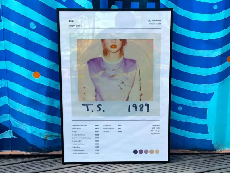 taylor swift 1989 album cover poster 5 1 Taylor Swift "1989" Album Cover Poster #5 IDF152177 Idea Fanatic