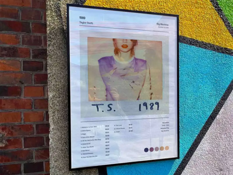 taylor swift 1989 album cover poster 5 2 Taylor Swift "1989" Album Cover Poster #5 IDF152177 Idea Fanatic