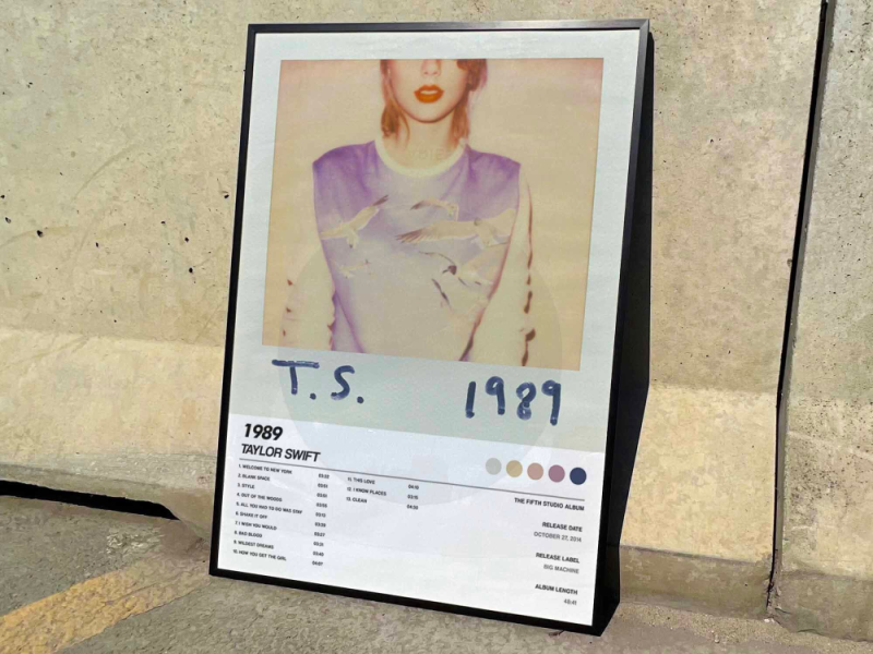 taylor swift 1989 album cover poster 6 1 Taylor Swift "1989" Album Cover Poster #6 IDF134805 Idea Fanatic