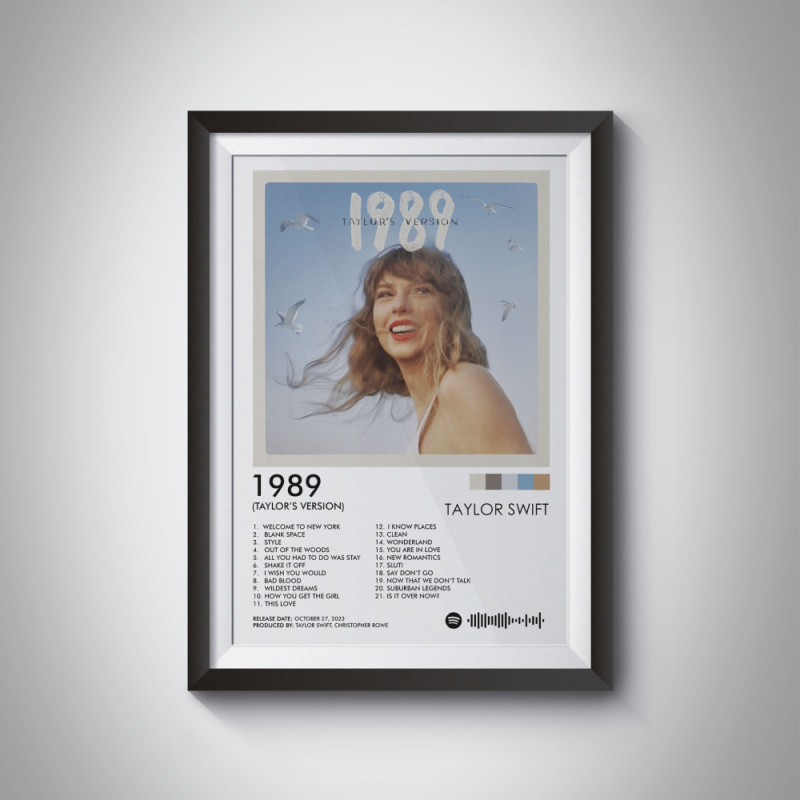 taylor swift 1989 taylor s version poster taylor swift poster print taylor swift wall decor wall art album cover 2 Taylor Swift 1989 Taylor's Version Poster IDF168961 Idea Fanatic