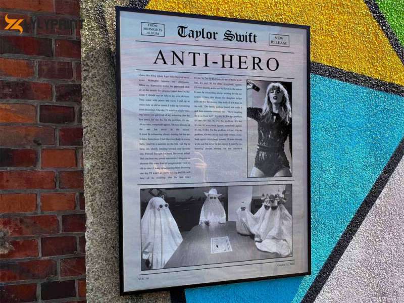 taylor swift anti hero album cover poster newspaper Taylor Swift "Anti Hero" Album Cover Poster #newspaper IDF150170 Idea Fanatic