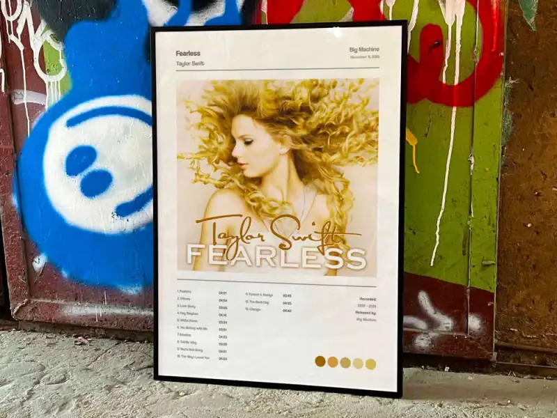 taylor swift fearless album cover poster 5 1 Taylor Swift "Fearless" Album Cover Poster #5 IDF163625 Idea Fanatic