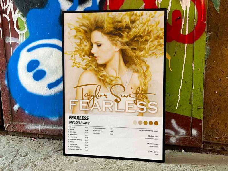 taylor swift fearless album cover poster 6 1 Taylor Swift "Fearless" Album Cover Poster #6 IDF162777 Idea Fanatic