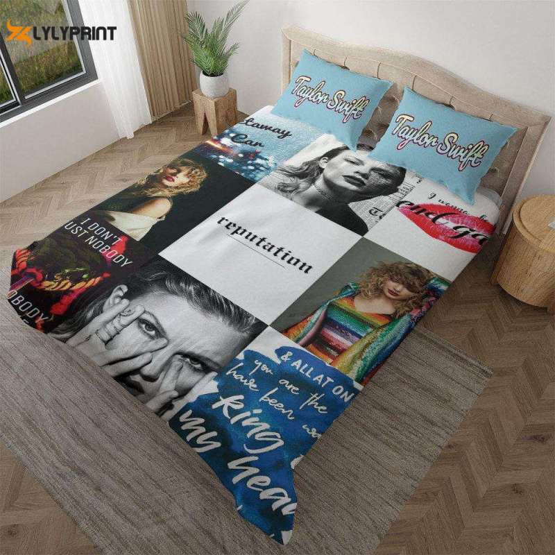 taylor swift gift taylor swift gift for fan taylor swift album collage 2 duvet quilt bedding set Taylor Swift Quilt Bedding Set IDF148612 Idea Fanatic