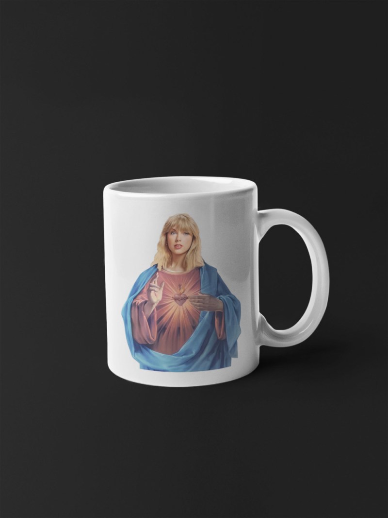 taylor swift jesus mug swiftie funny mug taylors version gifts swiftie merch coffee mug white 11 oz ceramic mug gift 2 Taylor Swift Jesus Mug IDF217802 Idea Fanatic