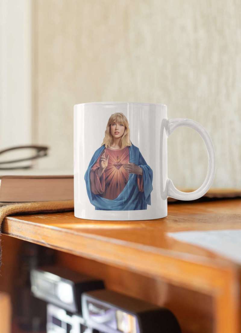 taylor swift jesus mug swiftie funny mug taylors version gifts swiftie merch coffee mug white 11 oz ceramic mug gift 3 Taylor Swift Jesus Mug IDF217802 Idea Fanatic