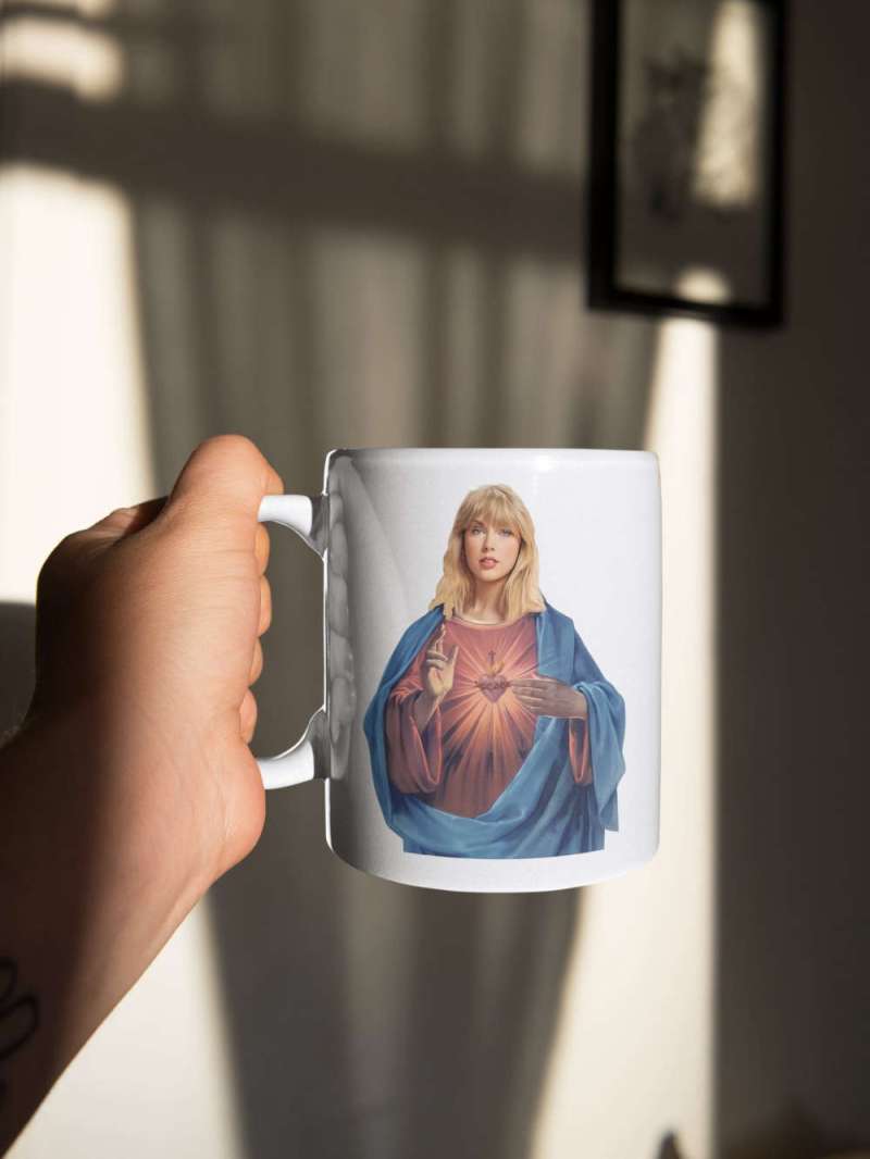 taylor swift jesus mug swiftie funny mug taylors version gifts swiftie merch coffee mug white 11 oz ceramic mug gift 4 Taylor Swift Jesus Mug IDF217802 Idea Fanatic