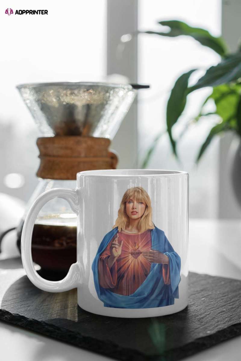 taylor swift jesus mug swiftie funny mug taylors version gifts swiftie merch coffee mug white 11 oz ceramic mug gift Taylor Swift Jesus Mug IDF217802 Idea Fanatic