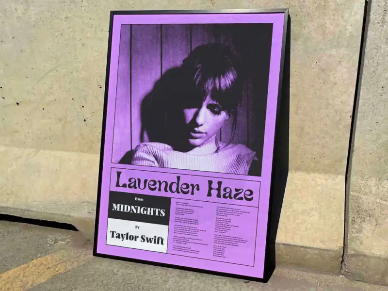 taylor swift lavender haze album cover poster 9 1 Taylor Swift "Lavender Haze" Album Cover Poster #9 IDF118098 Idea Fanatic