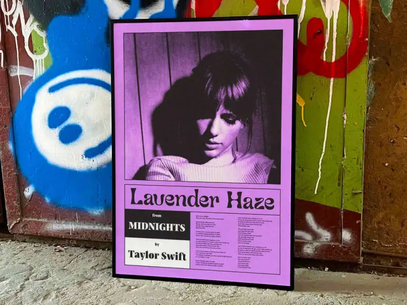 taylor swift lavender haze album cover poster 9 2 Taylor Swift "Lavender Haze" Album Cover Poster #9 IDF118098 Idea Fanatic