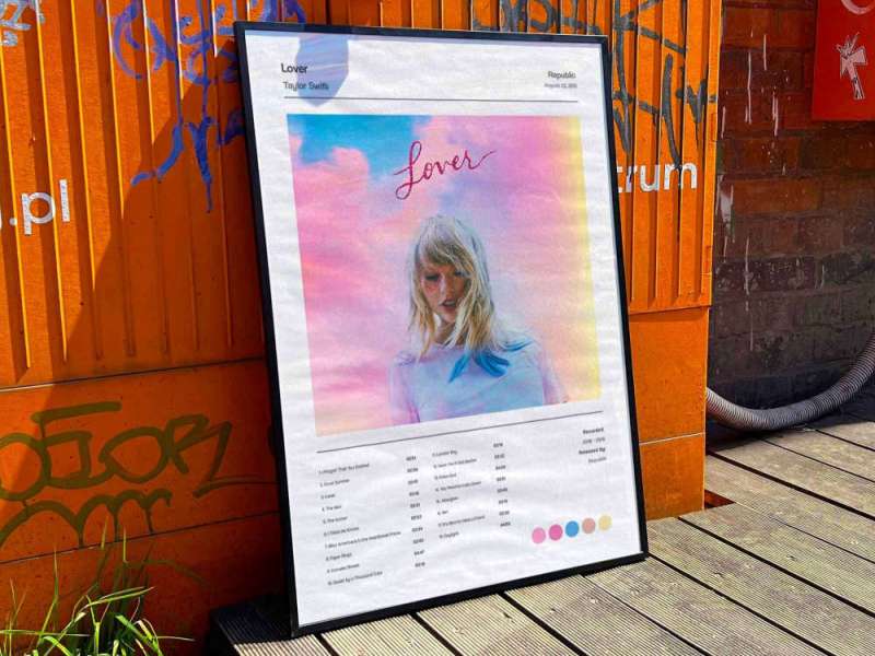 taylor swift lover album cover poster for home room decor 5 2 Taylor Swift "Lover" Album Cover Poster for Home Room Decor #5 IDF166844 Idea Fanatic