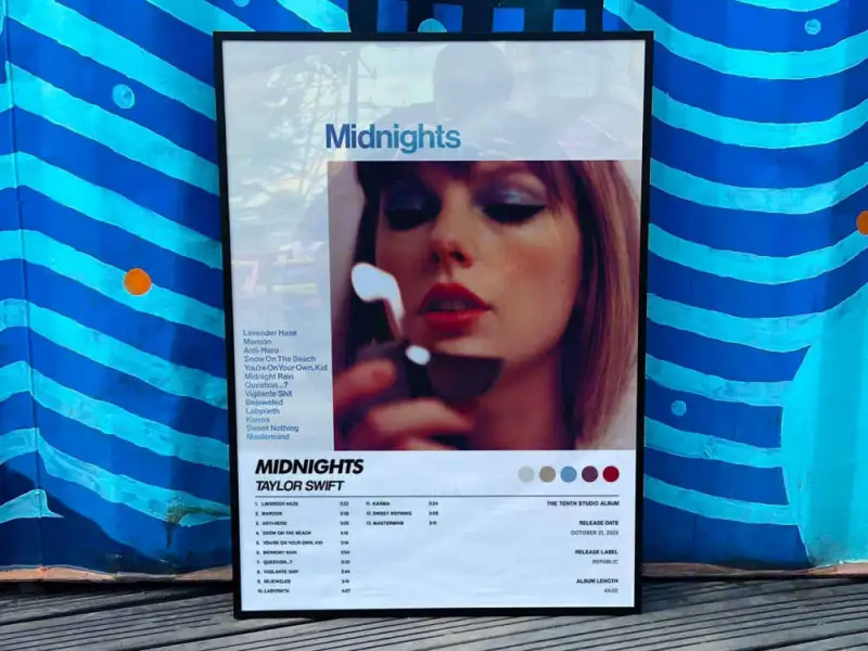 taylor swift midnights album cover poster 6 2 Taylor Swift "Midnights" Album Cover Poster #6 IDF163055 Idea Fanatic