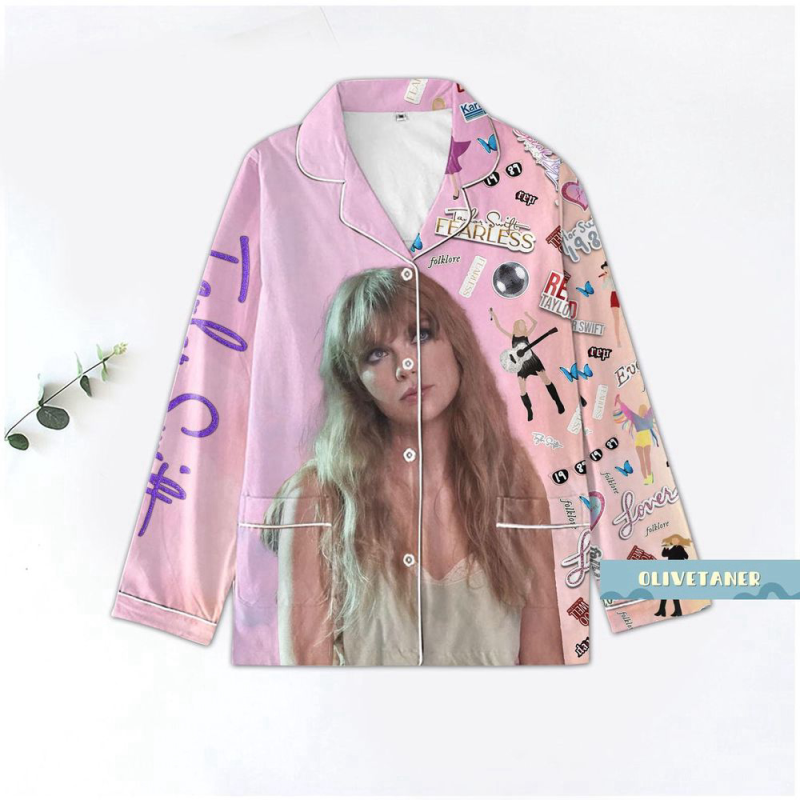 taylor swift pajamas set swiftmas pyjamas set the eras t0ur christmas pajamas 1 Taylor Swift Pajamas Set IDF92870 Idea Fanatic