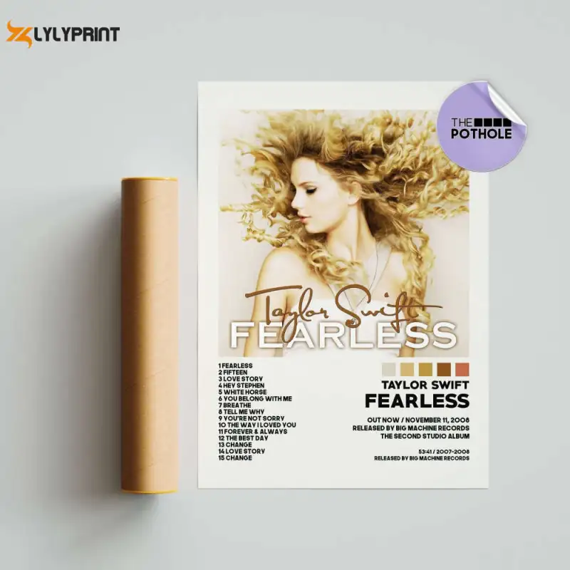 taylor swift posters fearless poster album cover poster poster print wall art custom poster home decor evermore folklore fearless Taylor Swift Fearless Poster IDF164937 Idea Fanatic