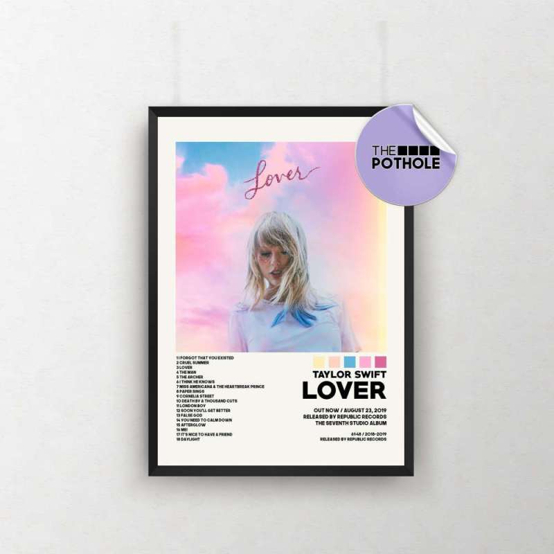 taylor swift posters lover poster album cover poster poster print wall art custom poster home decor evermore folklore fearless 1 Taylor Swift Posters Lover Poster IDF122337 Idea Fanatic