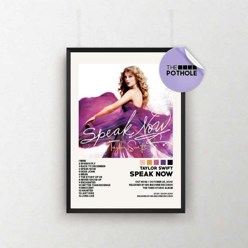 taylor swift posters speak now poster album cover poster poster print wall art custom poster home decor evermore folklore speak now 1 Taylor Swift Speak Now Poster IDF154080 Idea Fanatic