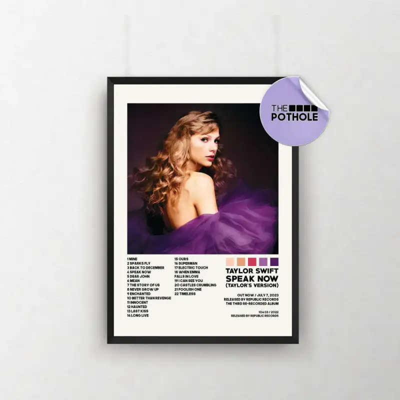 taylor swift posters speak now taylors version poster album cover poster poster print wall art custom poster home decor speak now 1 Taylor Swift Speak Now (Taylor’s Version) Poster IDF134923 Idea Fanatic