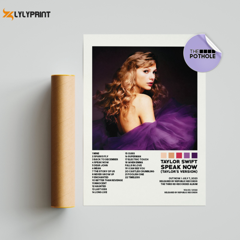 taylor swift posters speak now taylors version poster album cover poster poster print wall art custom poster home decor speak now Taylor Swift Speak Now (Taylor’s Version) Poster IDF134923 Idea Fanatic