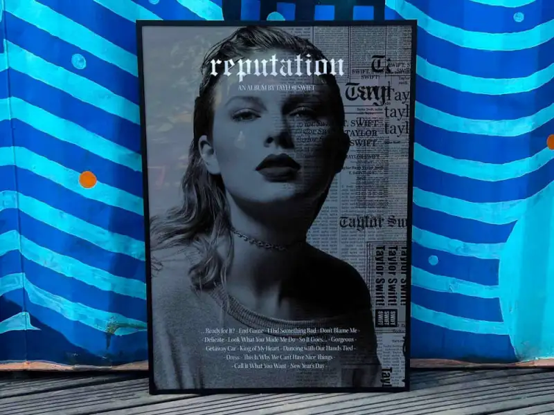 taylor swift reputation album cover poster fac 1 Taylor Swift "Reputation" Album Cover Poster #fac IDF103288 Idea Fanatic