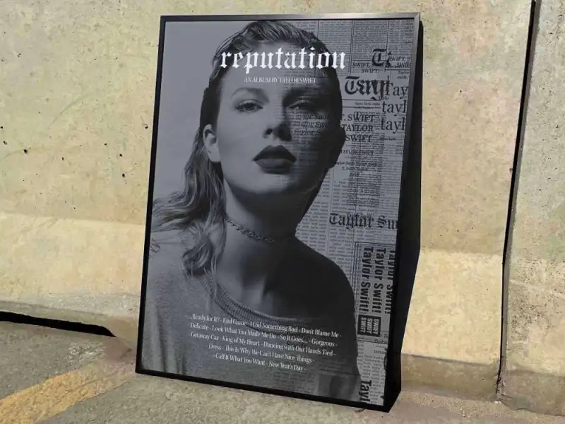 taylor swift reputation album cover poster fac 2 Taylor Swift "Reputation" Album Cover Poster #fac IDF103288 Idea Fanatic