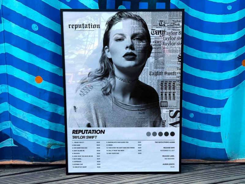 taylor swift reputation album cover poster for home room decor 6 2 Taylor Swift "Reputation" Album Cover Poster for Home Room Decor #6 IDF166740 Idea Fanatic