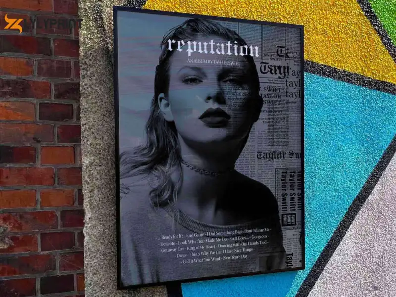 taylor swift reputation album cover poster for home room decor fac Taylor Swift "Reputation" Album Cover Poster IDF121955 Idea Fanatic