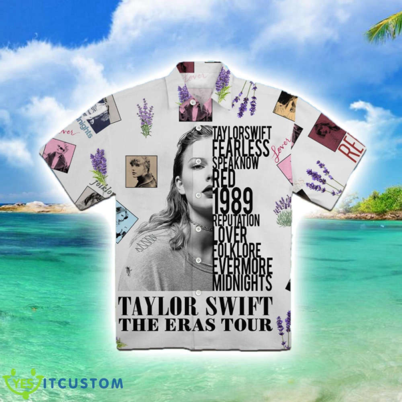 taylor swift the eras tour album aop hawaiian shirt trending music merch 1 Taylor Swift The Eras Tour Album AOP Hawaiian Shirt IDF134853 Idea Fanatic