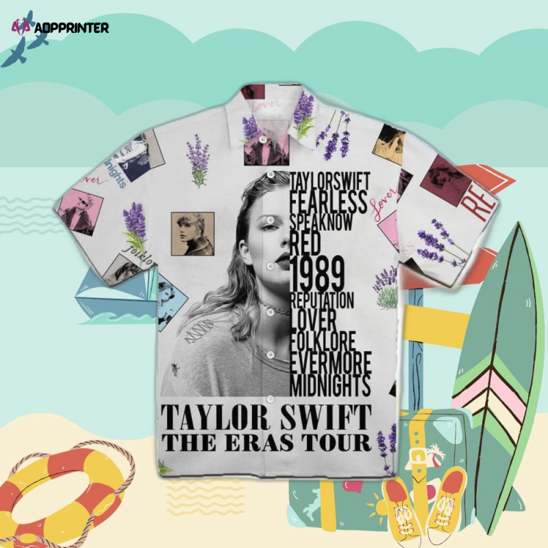 taylor swift the eras tour album aop hawaiian shirt trending music merch Taylor Swift The Eras Tour Album AOP Hawaiian Shirt IDF134853 Idea Fanatic