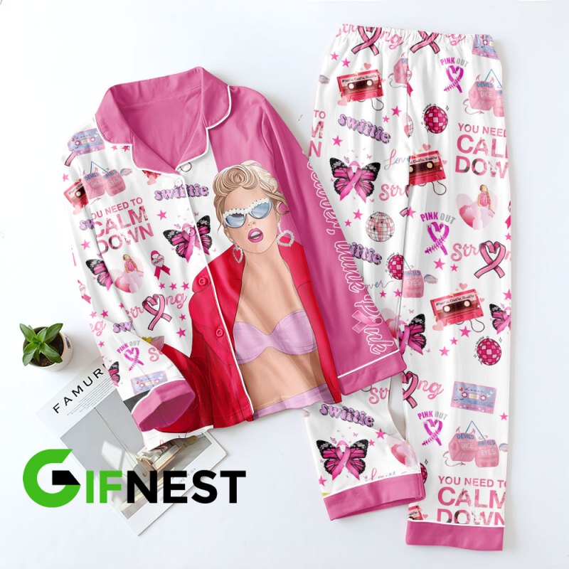 taylor swift pajamas set ANHNV2028 Hanh 2 Taylor Swift Premium Button Down Pajamas Set IFDDBDP0026 Idea Fanatic