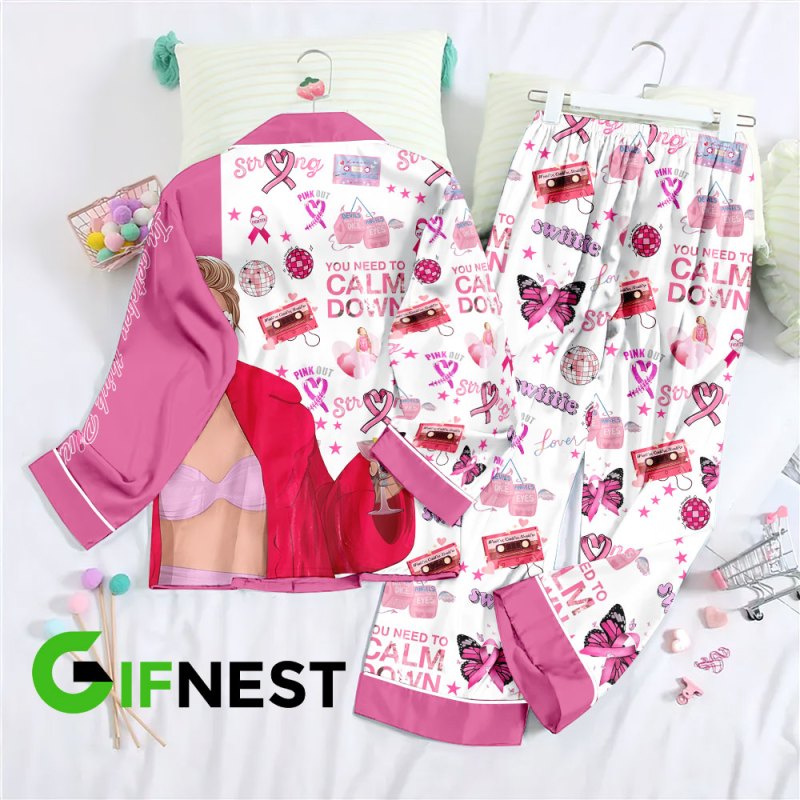 taylor swift pajamas set ANHNV2028 Hanh 3 Taylor Swift Premium Button Down Pajamas Set IFDDBDP0026 Idea Fanatic