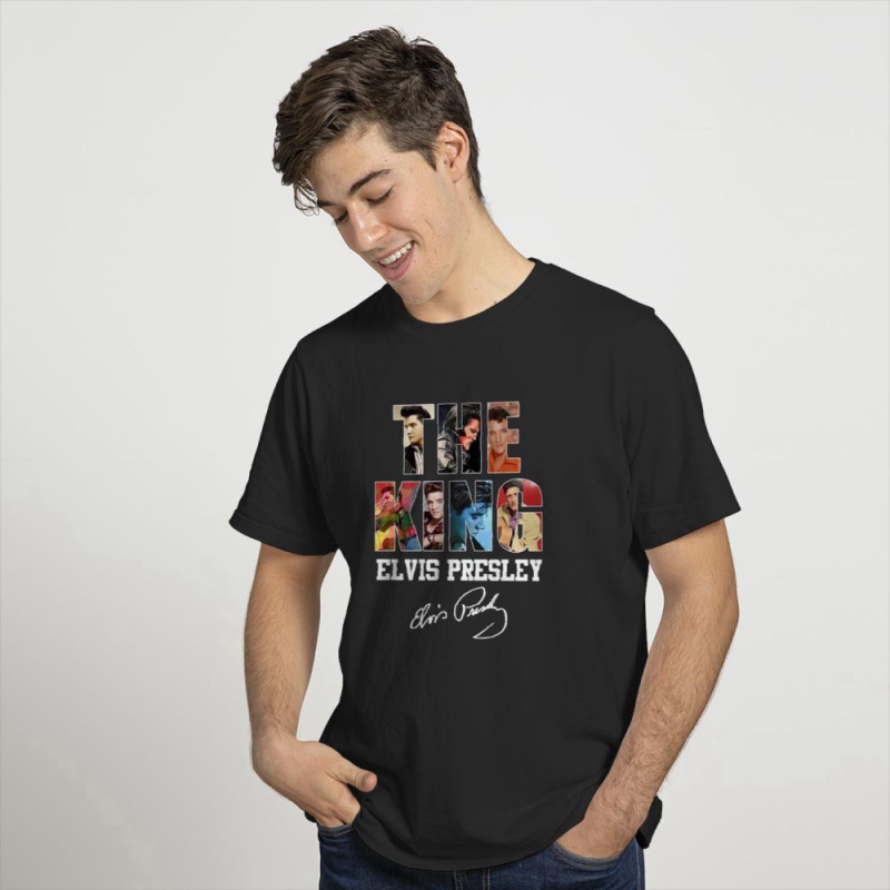 the king elvis presley signatures t shirt for men and women 5 The King Elvis Presley Signatures T-Shirt IDF87012 Idea Fanatic