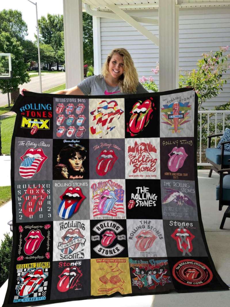 the rolling stones 1 quilt blanket for fans home decor gift 1 The Rolling Stones 1 Quilt Blanket Home Decor Gift IDF129461 Idea Fanatic