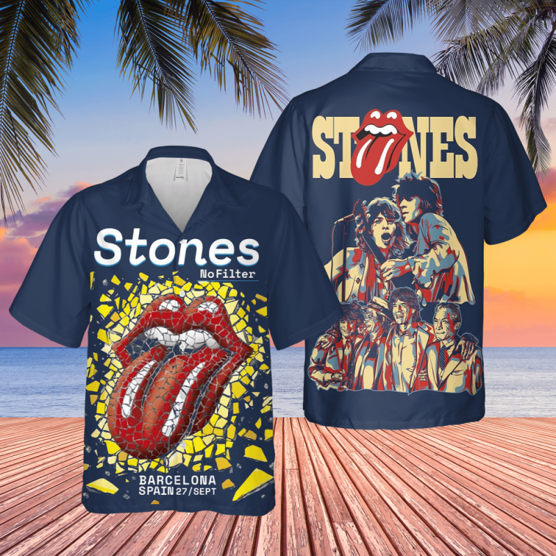 the rolling stones band tongue symbol hawaiian shirt The Rolling Stones Band Tongue Symbol Hawaiian Shirt IDF84845 Idea Fanatic