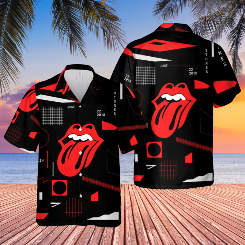 the rolling stones berlin germany 2018 hawaiian shirt The Rolling Stones Hawaiian Shirt IDF85053 Idea Fanatic