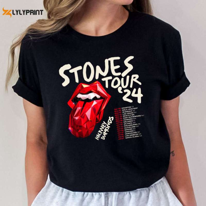 the rolling stones hackney diamonds tour 2024 shirt sweatshirt hoodie rolling stones shirt unisex shirt The Rolling Stones Hackney Diamonds Tour 2024 Unisex Shirt IDF115463 Idea Fanatic