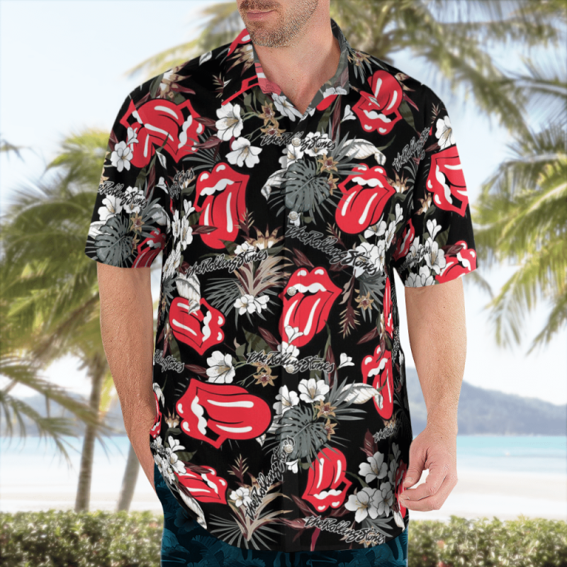 the rolling stones hawaiian shirt gift for men women 3 The Rolling Stones Hawaiian Shirt IDF168496 Idea Fanatic