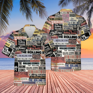 the rolling stones pattern hawaiian shirt rock n roll lovers Home Idea Fanatic