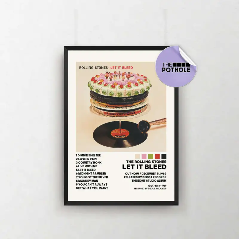 the rolling stones posters let it bleed poster album cover poster poster print wall art custom poster home decor rolling stones 1 The Rolling Stones Let It Bleed Poster IDF129967 Idea Fanatic