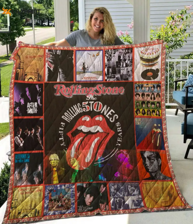 the rolling stones quilt blanket for fans home decor gift 1 1 The Rolling Stones Quilt Blanket Home Decor Gift (10) IDF161734 Idea Fanatic